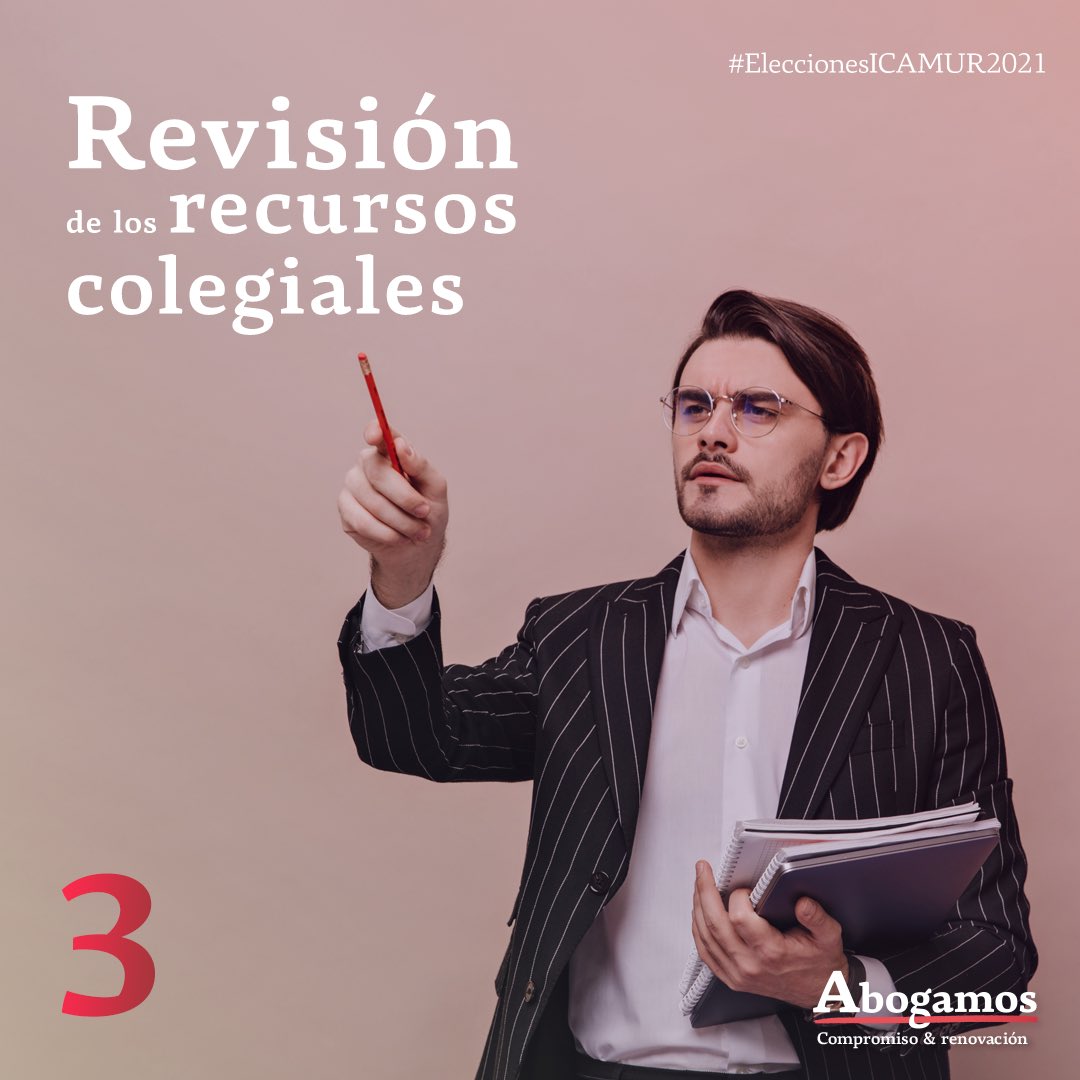 Abogamos_'s tweet photo. REVISIÓN RECURSOS COLEGIALES

Tras 15 años de gobierno de la actual junta es más necesario que nunca revisar nuestros recursos colegiales, ello nos daría la oportunidad de dirigir partidas a lo que se necesita.
Vota el próximo sábado, es TU RESPONSABILIDAD.

#eleccionesicamur2021 https://t.co/YvxoW4kXtZ