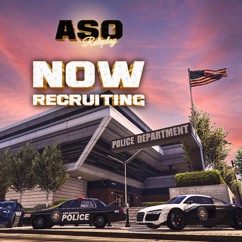 ASORPGTA's tweet photo. ASORP PD is now recruiting, join the discord and sign up for a police officer job :) #asorp #gta5 #gtaroleplay #gtarp https://t.co/s6RBg0pFFT https://t.co/fkoOH0254s