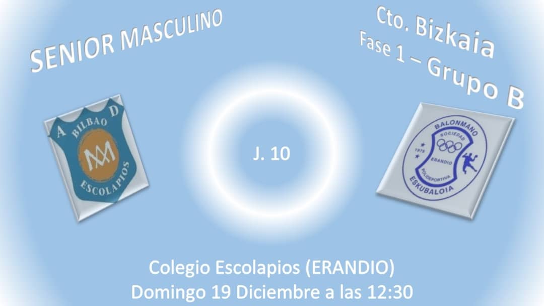 Semana de doble jornada.

<a href="/SP_Erandio/">SP Erandio</a> vs <a href="/CBRomo/">Erromoko Eskubaloia</a>
Viernes 17 Diciembre 2021
#ErandioArena a las 20:30

<a href="/EscoBalonmanoBi/">Escolapios Balonmano</a> vs <a href="/SP_Erandio/">SP Erandio</a>
Domingo 19 Diciembre 2021
#EscolapiosArena a las 12:30

#vamonosAtomos
#eskubaloiaBizkaia 
#somosErandio
<a href="/erandioinfo/">Erandio Info</a>
@erandioko_udala
<a href="/fvbm/">fvbm/bef</a>