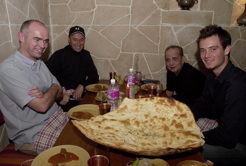 A ⁦<a href="/GChadwick_/">Graham Chadwick</a>⁩ original from Jaipur 2001 with ⁦<a href="/nassercricket/">Nasser Hussain</a>⁩, a young ⁦<a href="/JamesFoster07/">James Foster</a>⁩ and the legendary Joe Hussain…