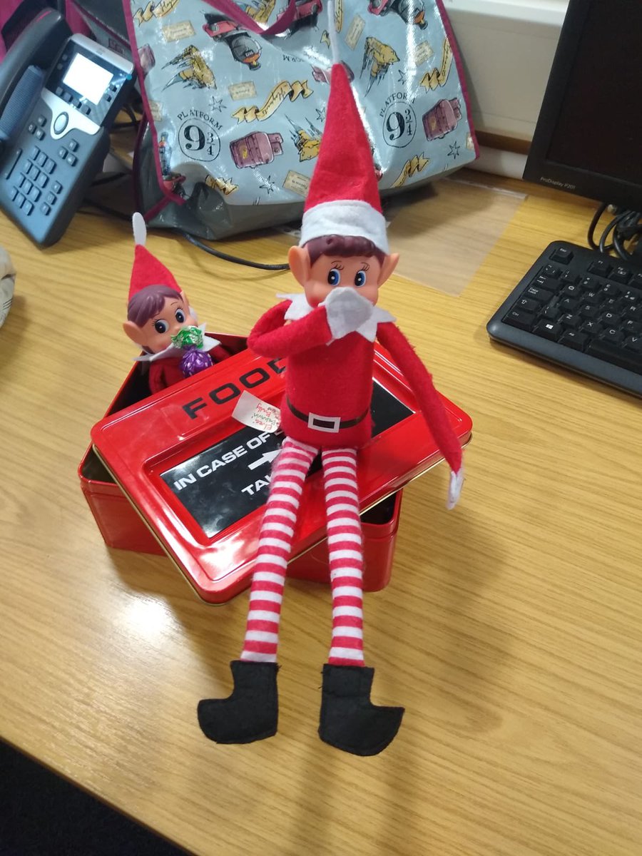 Double trouble were caught in our snack box today 🍭 🍬 🤣

Did you know that our Occupational Therapists can look at why a child maybe having difficulty with feeding/mealtimes by offering feeding therapy. 🍲 

nhs.uk/conditions/bab…

#Christmas #SecretSanta #elfontheshelf