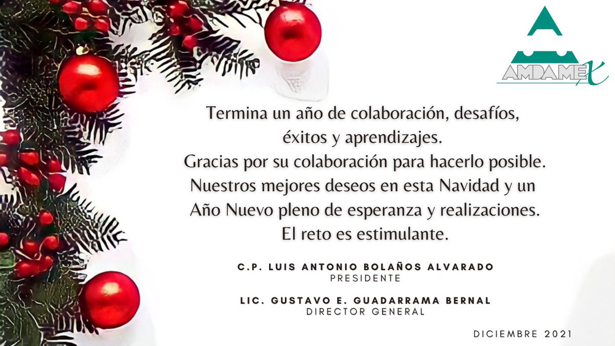 AmdaMex's tweet photo. ¡Felices Fiestas Decembrinas! https://t.co/6FV6KN3Y1l