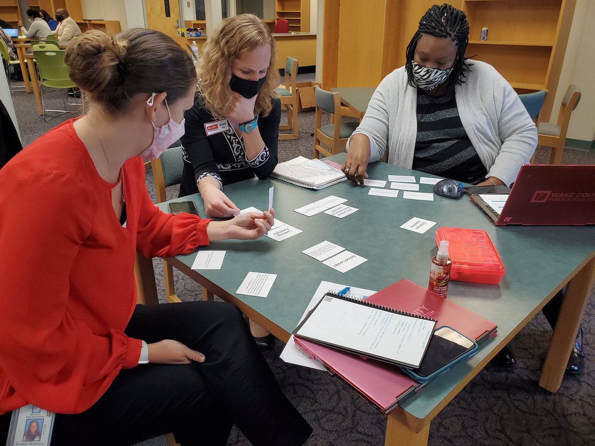 MrsSteelKeelor's tweet image. Thanks @gggstidham and @WCPSS_TitleI for inviting @ljprandby and I to share about instructional coaching at the #InternInstitute. The future is bright with these folks at the helm 😎