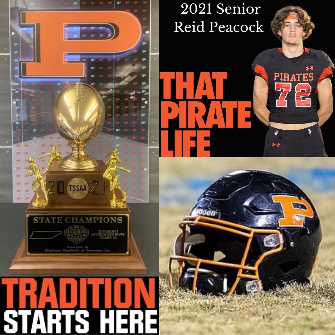 Thank you to our 2021 seniors. They finished their Pirate careers with a 48-7 record, with 3 Region championships, and 1 state championship. <a href="/KeithGam/">Keith Gamble</a> <a href="/peacock2142/">Reid Peacock</a> #TraditionStartsHere