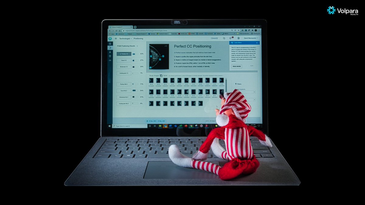 Volpara's tweet photo. This elf does great work and wants to share,
A perfect CC view that is beyond compare!
More elves can achieve this too,
When #AnalyticsInAction comes to you.
Season’s greetings from Volpara Health!
#elfontheshelf2021 #HolidaySeason #BCSM
https://t.co/a2tnIi422b https://t.co/zQoCCrZDCN