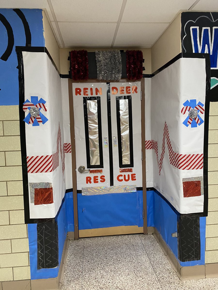 We’re back . . . McCullough middle showing off their door decorating skills. I only caught a few, but how cool are these!  @ColonialSDstrct #powerofwecsd