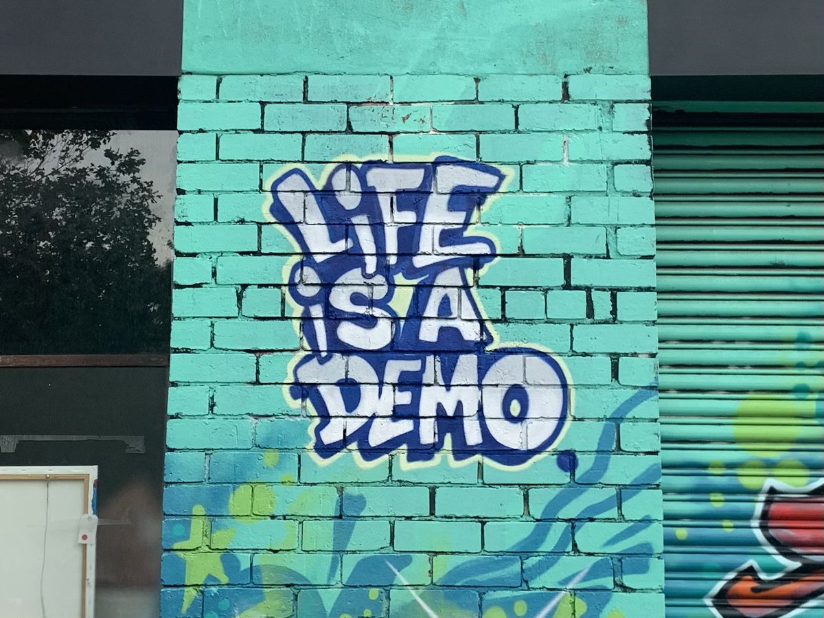graffiterati's tweet photo. Let’s debate this, actually let’s not #lifeisademo #lifeisajourney #life #lifeisgood #lifeisbeautiful #lifeisshort #lifeisajourney #graffiti #slogangraffiti #cremorne #richmond @graffiterati @sevenbreaths https://t.co/xaBoAz95iu