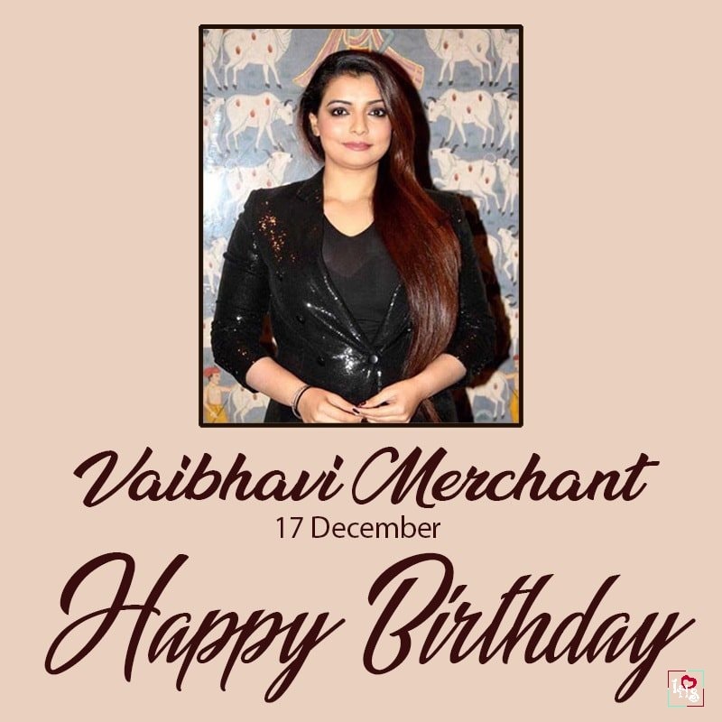 Happy 46th Birthday to Indian Dance Choreographer,
Vaibhavi Merchant Ji.       