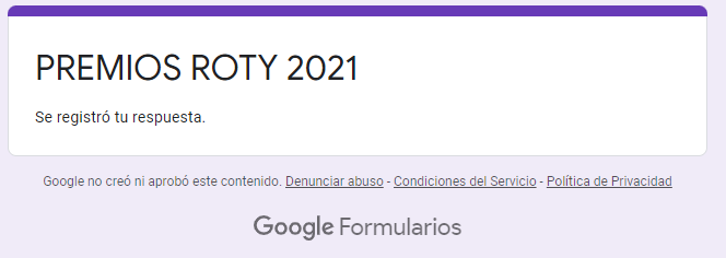 Biroc03's tweet photo. Yo ya hice mi votación para los #PremiosRoty
Agenden el 28 de Diciembre, va a ser una gran noche. https://t.co/NxvVmGvsWP