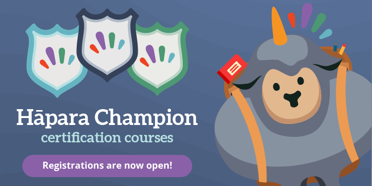 Are you looking for some @iste-approved #professionaldevelopment to start the new year?

Check out the #HāparaChampion certification program!

Courses are open from January 2022 through March. Register today: hapara.com/get-certified/
