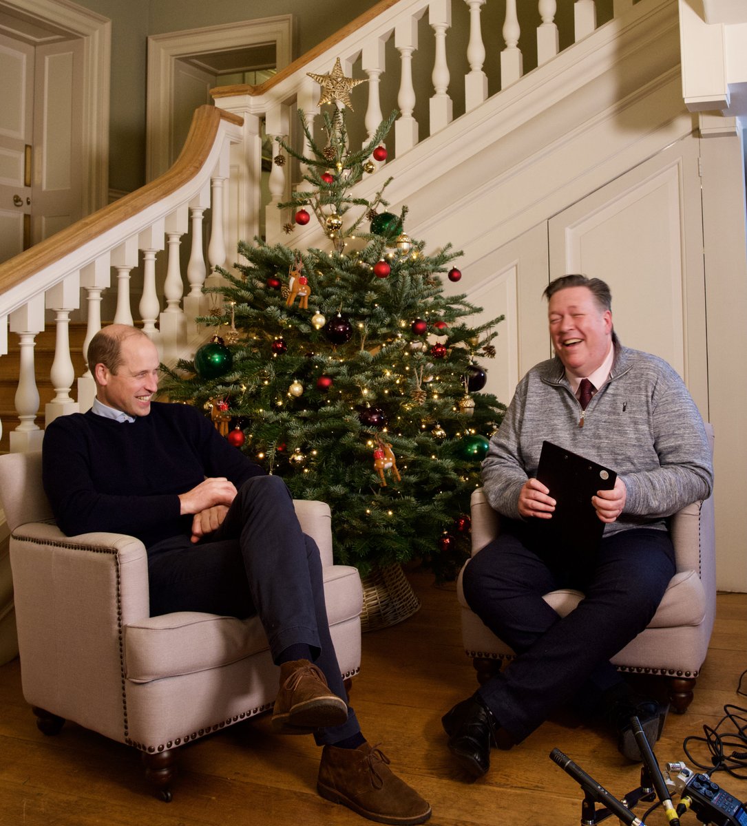 RadioMarsden's tweet photo. HRH The Duke of Cambridge  met with Radio Marsden to answer questions from young patients of the @royalmarsdenNHS Foundation Trust, celebrate the passion of RMH staff and share a favourite Christmas song.

Listen live at 8pm or later – just click here: https://t.co/5TewaTBBTR https://t.co/oXYLyGoqy7