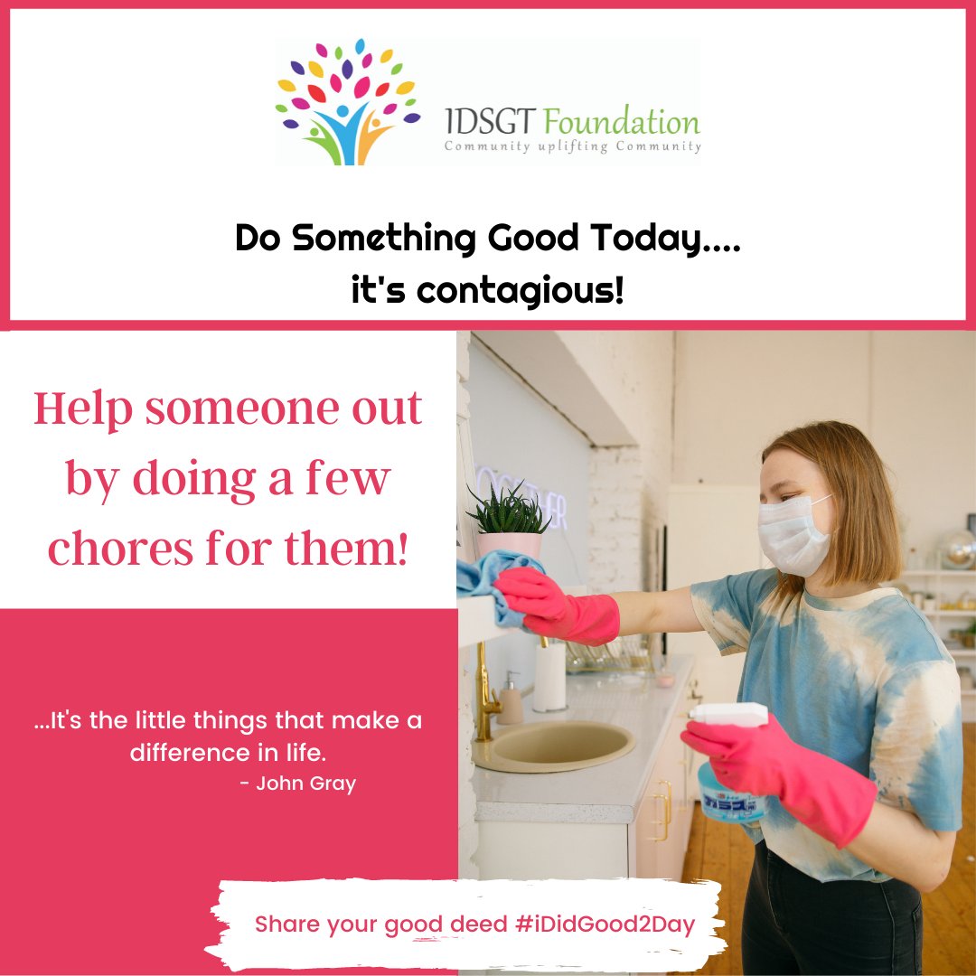 iDidGood2Day's tweet photo. This Christmas, instead of giving gifts to an elderly loved one, why don't you offer to do chores for them? They will appreciate it a lot!

#IDidGood2Day #alternativegifting #seniorcare #eldercare #holidaygift https://t.co/VyKynbjKC2