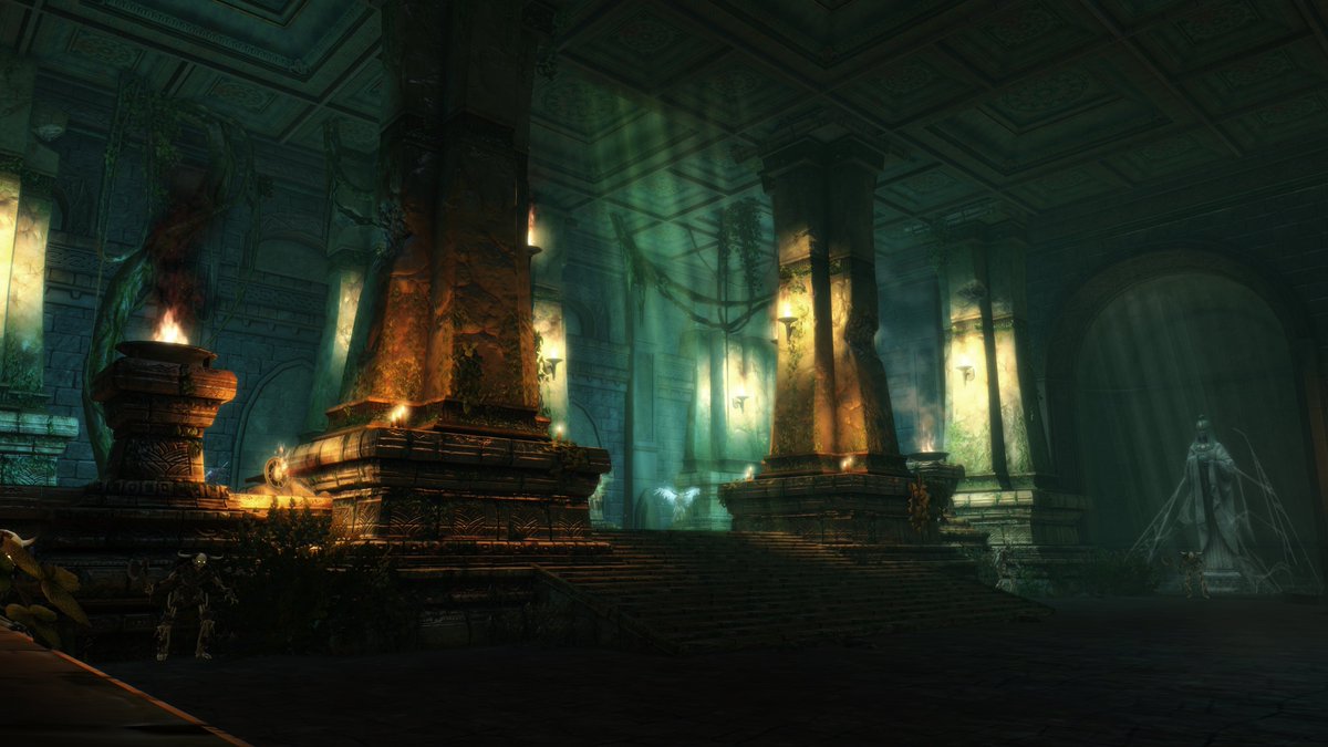 For centuries, ancient Mitharans toiled in the depths beneath the mountains, constructing elaborate monuments to their revered god of Order. In recent years, these grand halls have fallen into disrepair.

#ReReckoning
