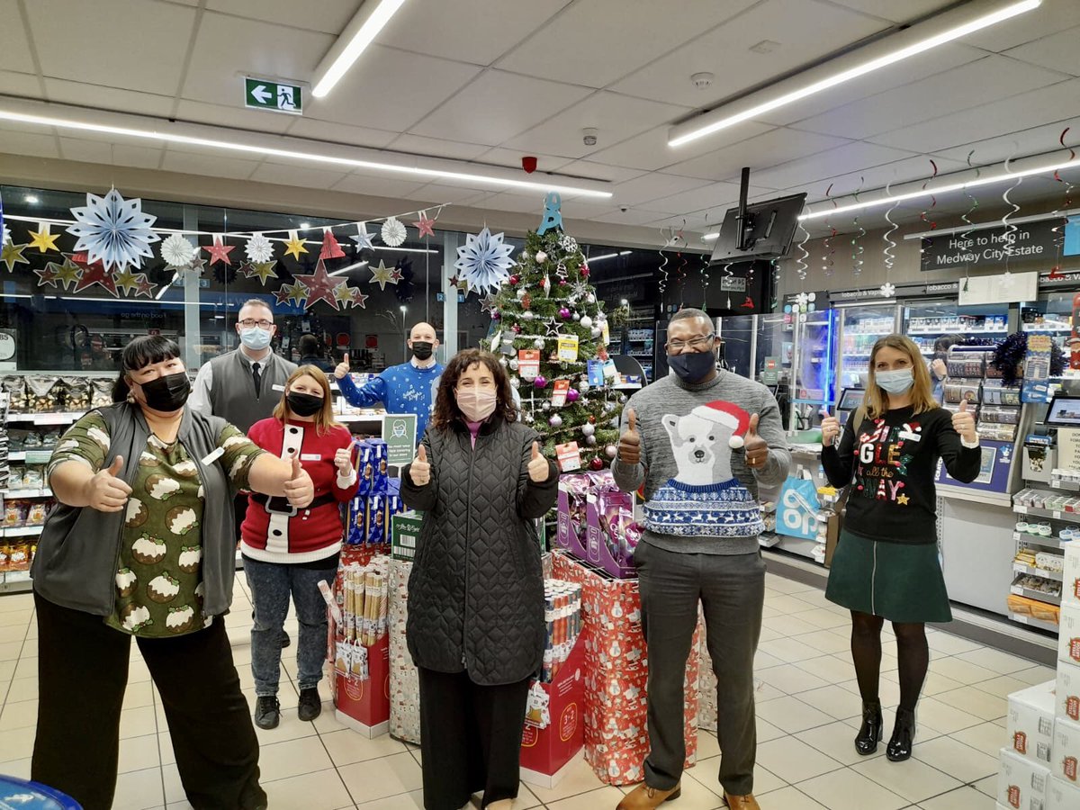 Feeling really Christmassy with the team at Petrol Rochester today 🎄❄️