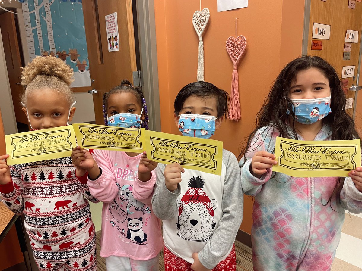 One more because we had too. much. fun. We were so excited to board the Polar Express &amp; spend our last day before break together! ❤️❄️