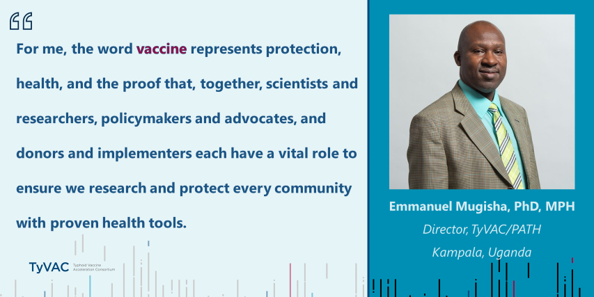 PreventTyphoid's tweet photo. 💭On our blog, TyVAC/ @PATHtweets Director Emmanuel Mugisha reflects on 2021, the year of #vaccines, and what the position of vaccines on the global stage has meant for the movement to #TakeOnTyphoid. 

https://t.co/LmejnsADlL https://t.co/oQtdkcJ1pT