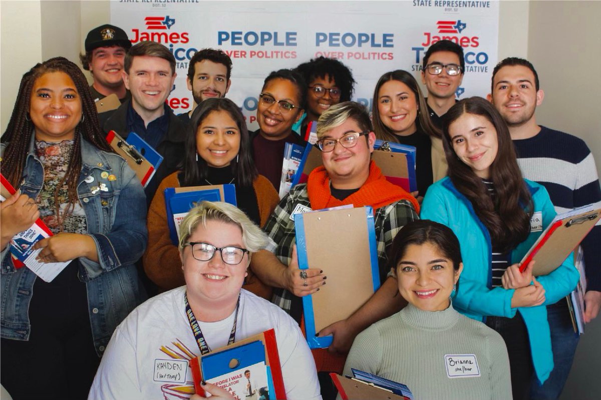 jamestalarico's tweet photo. Say hello to our new team!!

We’re not just running a campaign, we’re building a progressive pipeline of young talent that will change our state.

It’s been a hard year for Texas, but our future looks big and bright! #txlege https://t.co/RmuVZrAXSb
