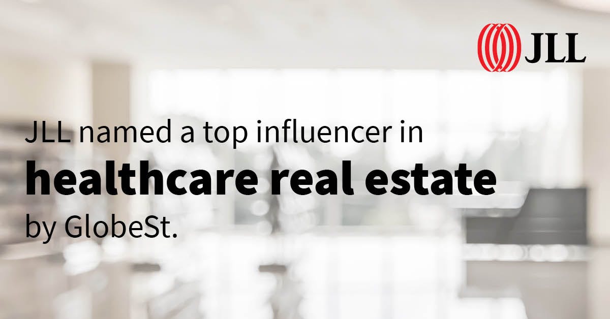 marilederman's tweet photo. JLL is honored to be named a 2021 Influencer in Healthcare Real Estate by GlobeSt. Harness real estate and facilities to improve patient experience, advance financial performance and mitigate risk with JLL Healthcare. #jll #healthcare https://t.co/V2jJdIl8YR https://t.co/7QEulwrdqz