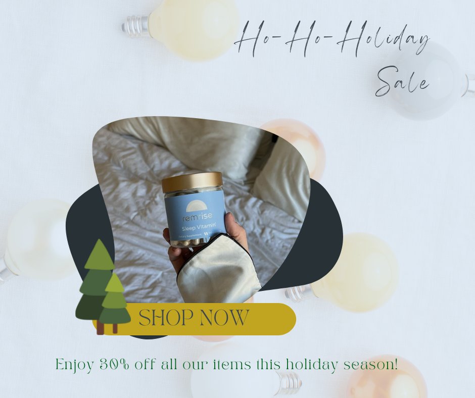 Our holiday sale is ending soon!⁠
⁠
Don't wait to reclaim your sleep goals and start off 2022 strong.⁠
⁠
Right now, we are offering 30% off your first month of remrise so you can see for yourself, and keep crushing your day. ⁠

Promo code WINTER30 // remrise.com