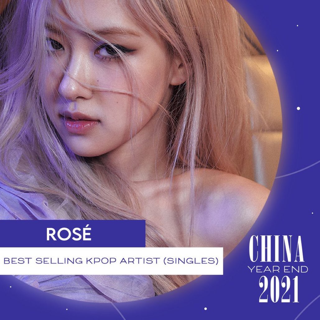 Best Selling Kpop Artist (Singles) 2021

#ROSÉ 

PROUD OF ROSÉ SOLO
#ROSÉChinaYearEndWinner 
<a href="/BLACKPINK/">BLACKPINKOFFICIAL</a>