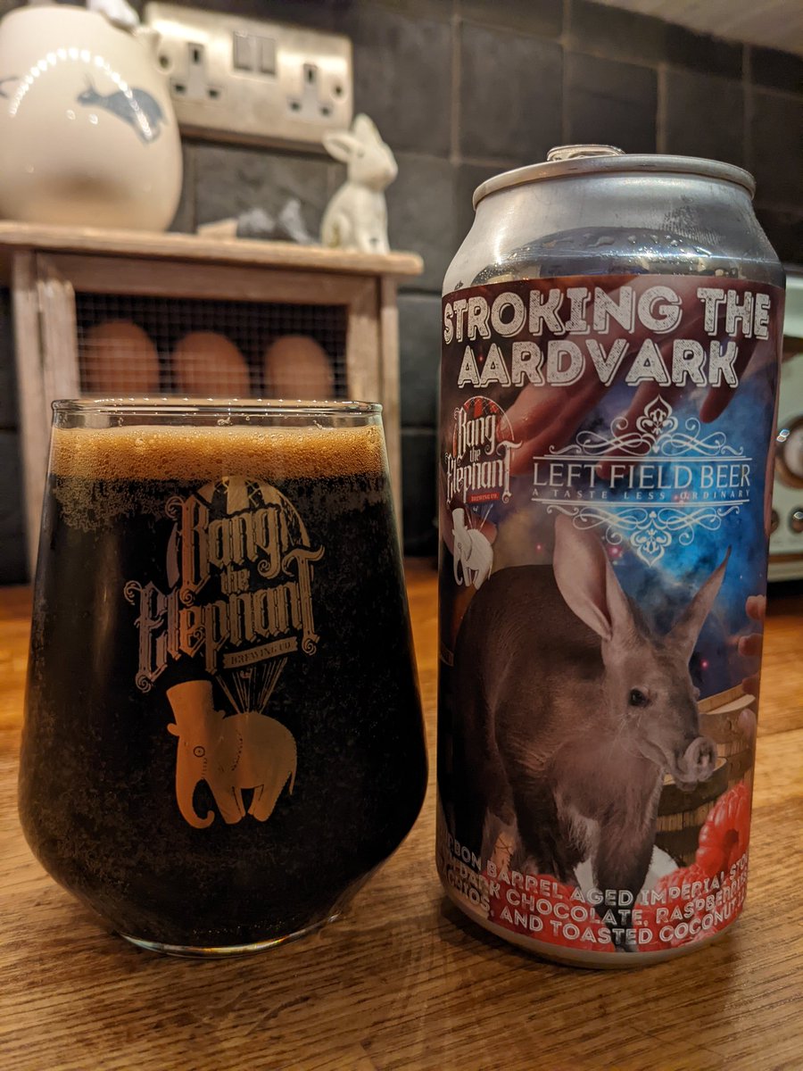 Scott Ufton (@biguft) on Twitter photo Excuse me while I "Stoke the Aardvark!" Another belter from <a href="/BangTheElephant/">Bang The Elephant Brewing Co.</a> <a href="/LeftFieldBeer/">Left Field Beer</a> #impystout #imperialstout Excuse me while I "Stoke the Aardvark!" Another belter from <a href="/BangTheElephant/">Bang The Elephant Brewing Co.</a> <a href="/LeftFieldBeer/">Left Field Beer</a> #impystout #imperialstout