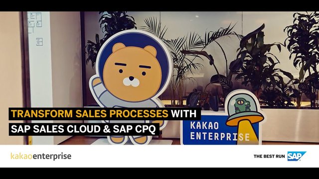 Icmora's tweet image. See how #SAPSalesCloud &amp;amp; #SAPCPQ helped Kakao Enterprise to improve their sales processes. Be part of the sales evolution with SAP Customer Experience! bit.ly/3mbkHKc