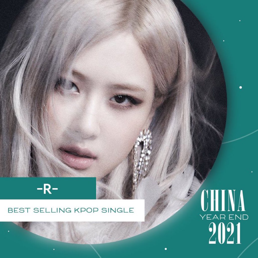 #ROSÉ has won “Best Selling Kpop Artist (Singles) 2021” and “Best Selling Kpop Single” for “-R-“ at the CHINA' Year End Awards! 

PROUD OF ROSÉ SOLO
#ROSÉChinaYearEndWinner <a href="/BLACKPINK/">BLACKPINKOFFICIAL</a>