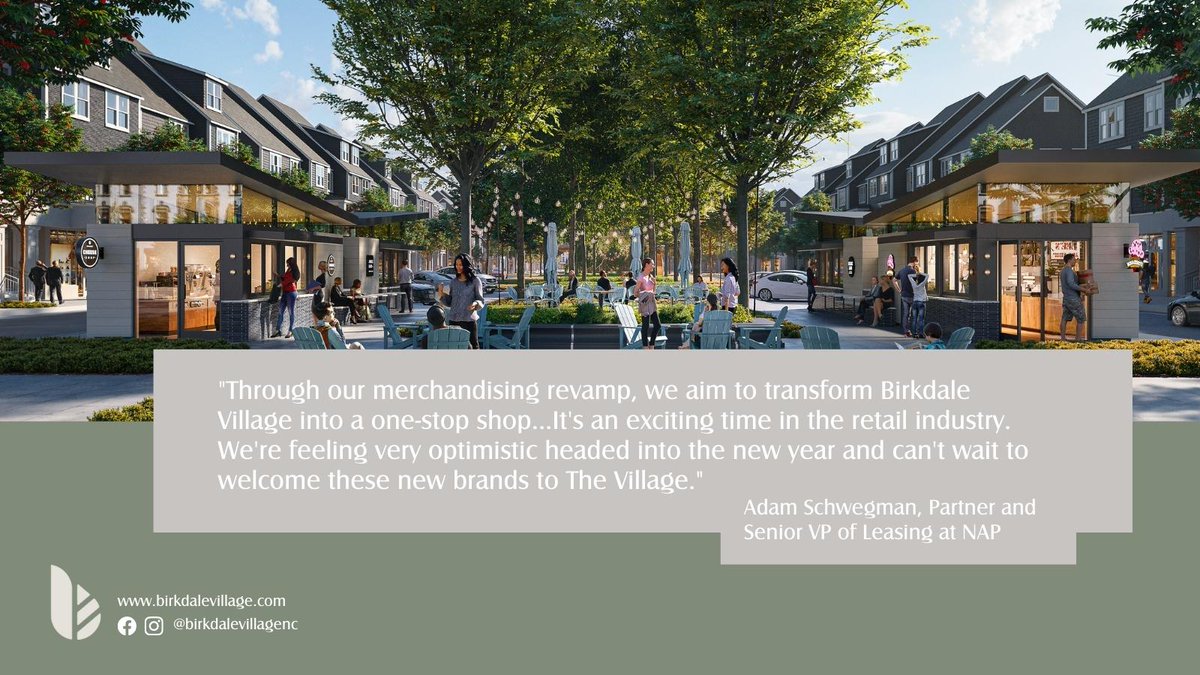 birkdalevillage's tweet photo. Exciting things are in store for Birkdale Village in 2022! In addition to breaking ground on our redevelopment, we’ll also be welcoming new neighbors such as Apricot Lane, Girl Supply, Lovesac and Brown Bag Seafood Co. to The Village. Read more -> https://t.co/N0lKThXjLo https://t.co/FWpxgbFIru
