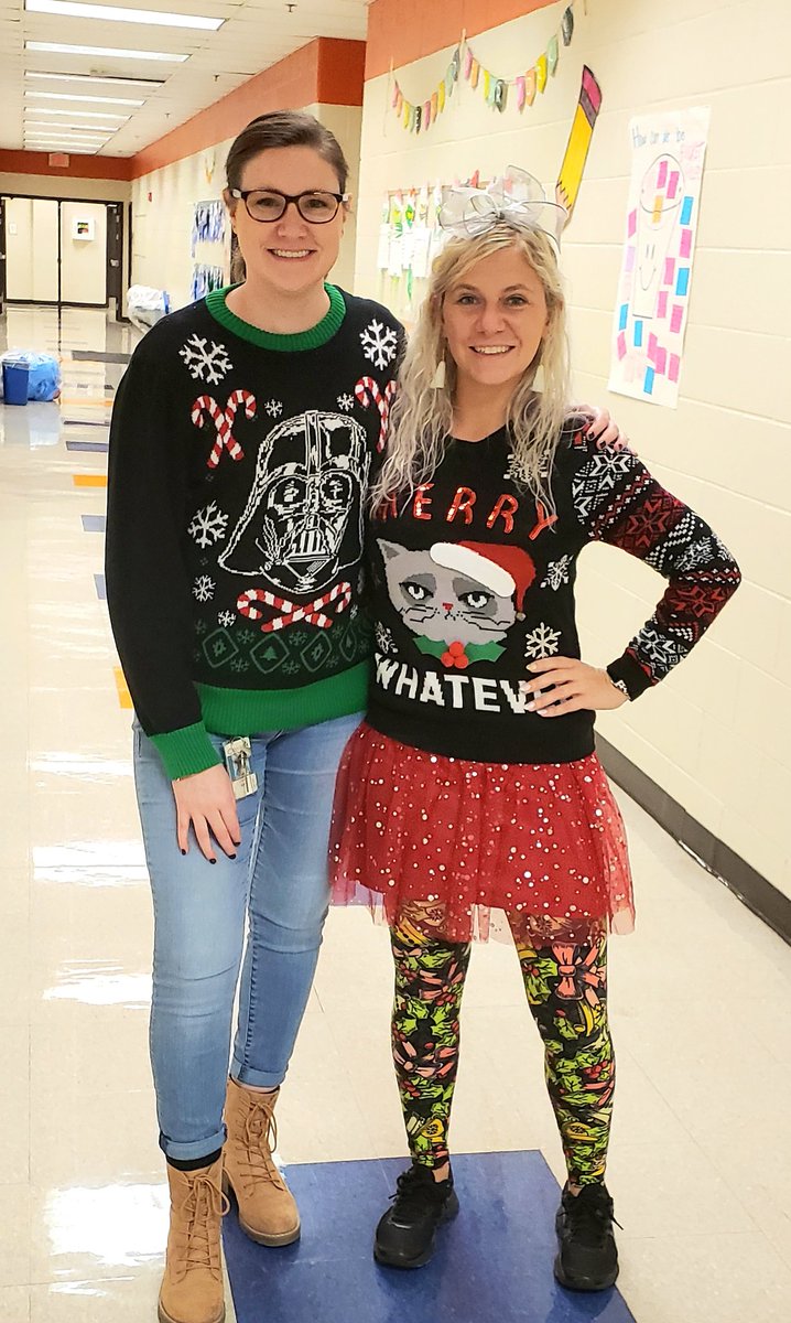 MrsBryan_CHES's tweet photo. 🎶On the 11th day of Christmas, we wore ugly sweaters...🎶 https://t.co/gyAo5gBvKF