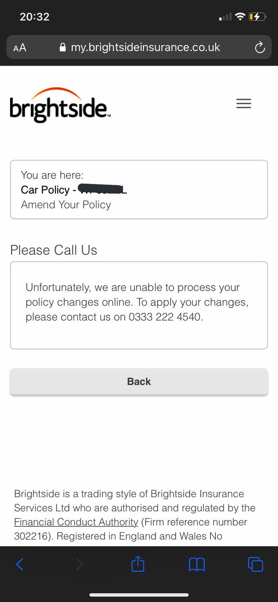 LozPenno's tweet photo. @BrightsideInsur I have been trying to get in touch all week and  been on hold for 40+ minutes everyday. I have requested 3 call backs since Tuesday. Please can someone get in touch? The lady on the auto message said you can make amendments online? https://t.co/gBkZlAMjeF