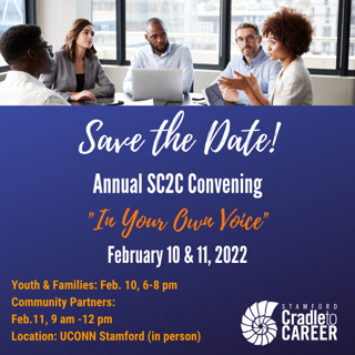 StamfordC2C's tweet image. Save The Date! We are hosting our 2022 Annual SC2C Convening and we would love to see you there!

#SC2C #convening #Stamford #ownvoice