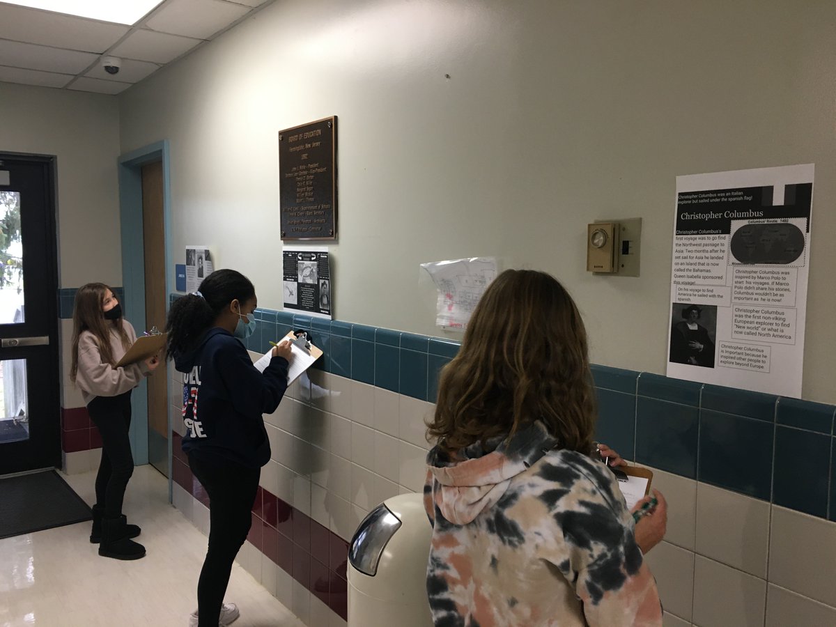 FSD_Scott's tweet photo. 7th finished our gallery walk for our museum exhibit on exploration/colonization. We explored which technological, economic and cultural factors combined to promote overseas exploration by Europeans and learned from each other.#historyiscomplicated https://t.co/rw9VU6b5TN