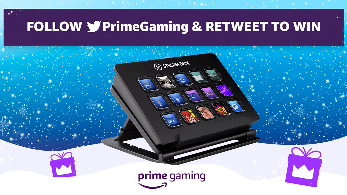 primegaming's tweet photo. It wouldn't be #PrimeGiving without giving away a few goodies, now would it? π
Follow + RT to be entered to win a sweet @Elgato Stream Deck (ARV: $150)! Ends 6pm PT 12/28. NoPurchNec. US only. 18+. Rules: https://t.co/rDuHTe1PaM. Will DM the winner. https://t.co/3FxC7k8QvD