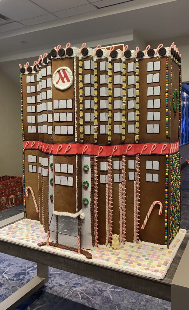 We’re drooling over the #gingerbread #Boston #Marriott #Cambridge! Inspired by #ConfectionersRow, this masterpiece is on display in the #hotel lobby.  How many #CambMA-born #candies do you spot? 🍫🍬 #KendallSquare #Massachusetts #NewEngland