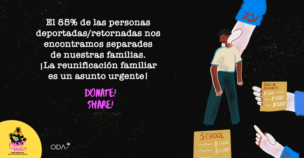 IMUMIDF's tweet photo. #DonaDe❤️ #LuchaPorAbrazos
🗣️ "Las personas que vivimos más de un año indocumentadas en EUA nos castigan con 10 años sin ver a nuestras familias. La separación se vuelve permanente"
✊🏾 ¡Únete a la campaña #FightForHugs! de @OtrosDreams_ODA
🙌 ¡Dona! ➡️ https://t.co/k4ZSTw9ALD https://t.co/kfAajFGSLN