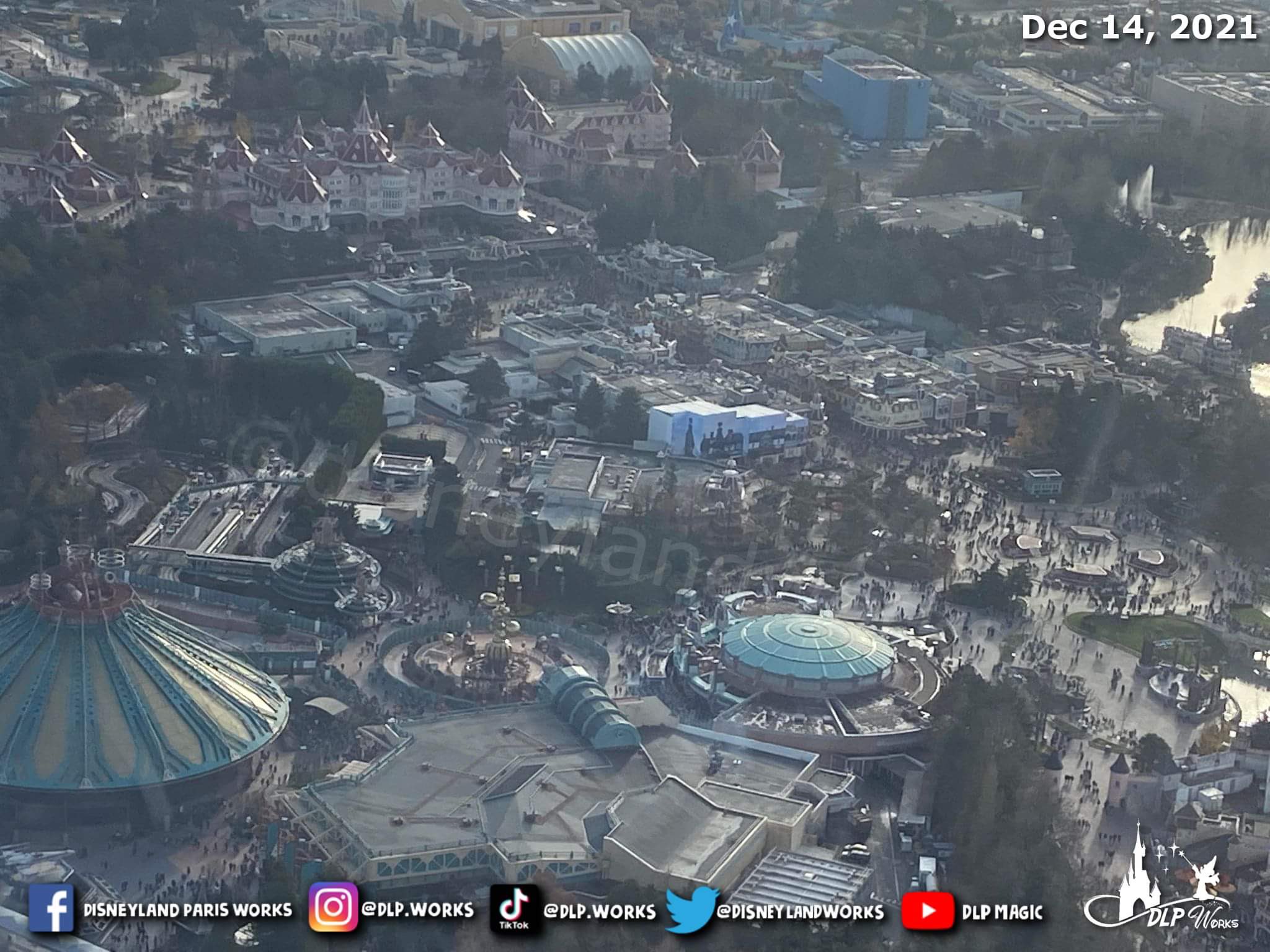 Disneyland Paris Works on Twitter "[Aerial Views] ️ Disneyland Park DisneylandParis December