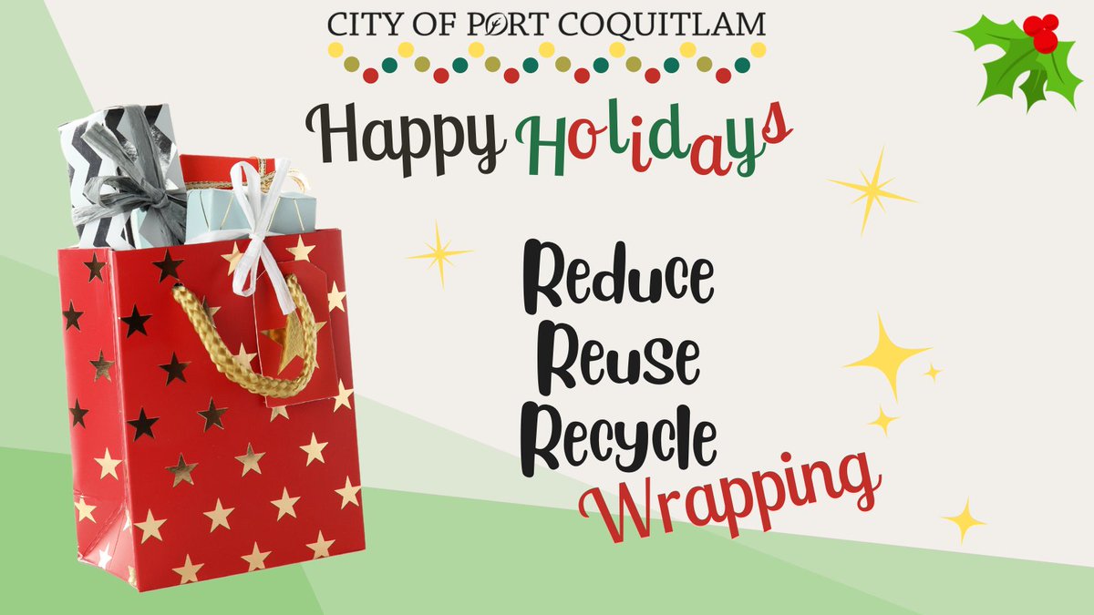 CityofPoCo's tweet photo. โTis the Season to reduce, reuse and recycle! Alternative ways to wrap gifts: fabric, newspapers, maps, gift bags, painted jars, or gift boxes.
Visit https://t.co/GRM4U5ea5g for tips to reduce waste this holiday season. Happy wrapping!
#CityofPoCo #creatememoriesnotgarbage https://t.co/xGS1Sr6Hsu
