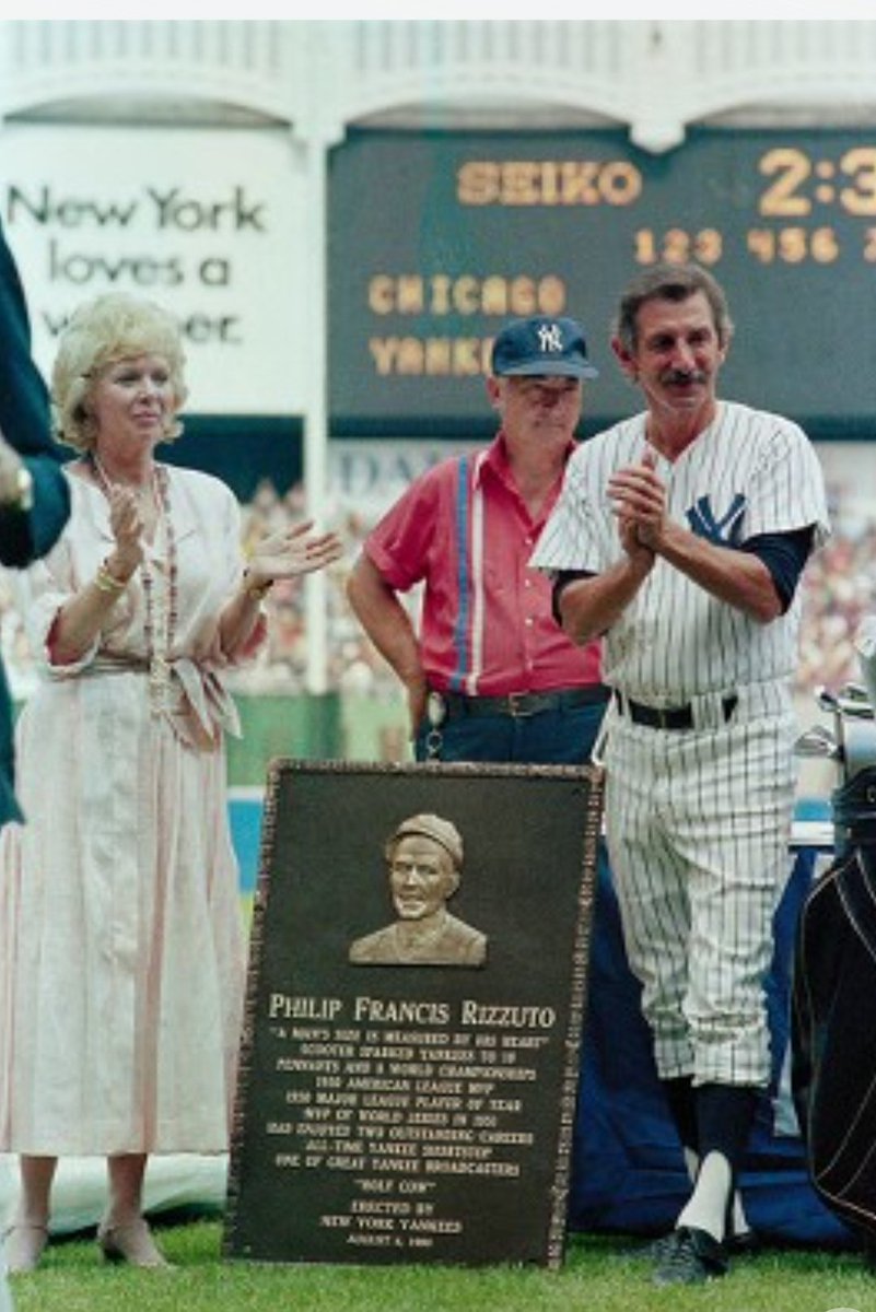 Jamesyankee's tweet image. PHIL RIZZUTTO DAY &amp;amp; YANKEE STADIUM 
BILLY MARTIN &amp;amp; CORA RIZZUTTO...