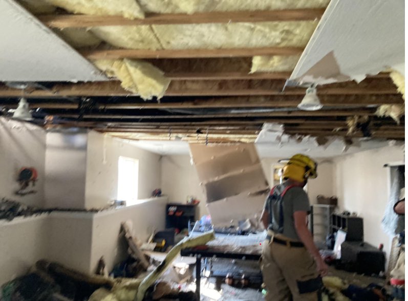 MISSION #Perry #UT 

Navy vet Thomas had a House Fire. This was the basement it was damaged by smoke and water damage.  This is the only pic he has of the inside several days later.

This vet needs household furnishings to get moved back into house. $5K

paypal.me/codeofvets