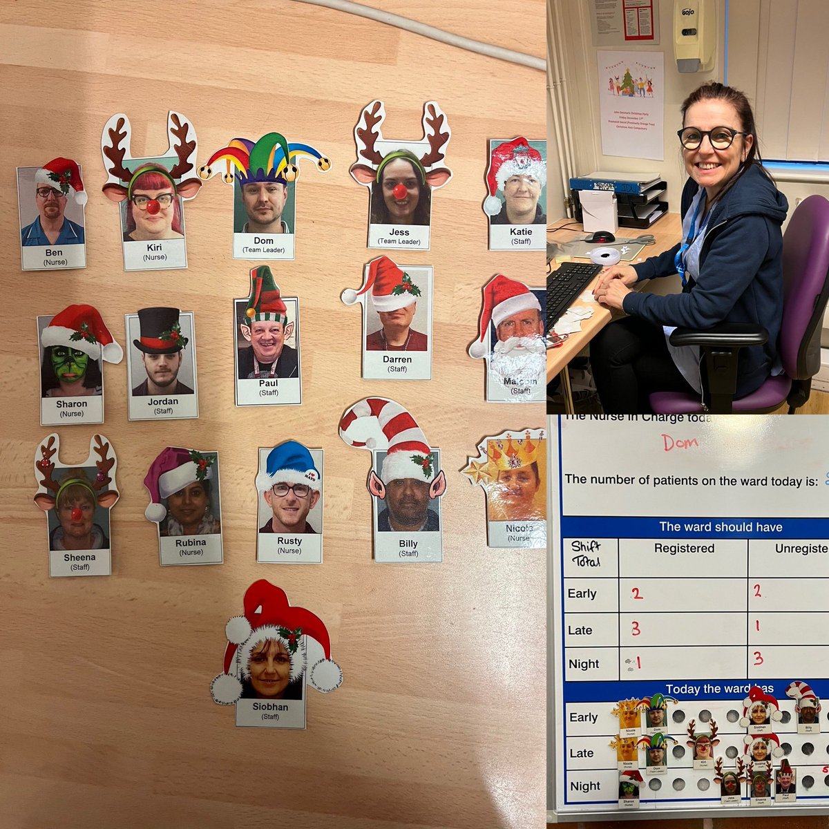 Our lovely Siobhan getting festive with the staff board….so talented and creative, SU are loving her art groups #christmasiscoming #makingitspecialonjdu 🎄🎅🏻@GMMH_NHS