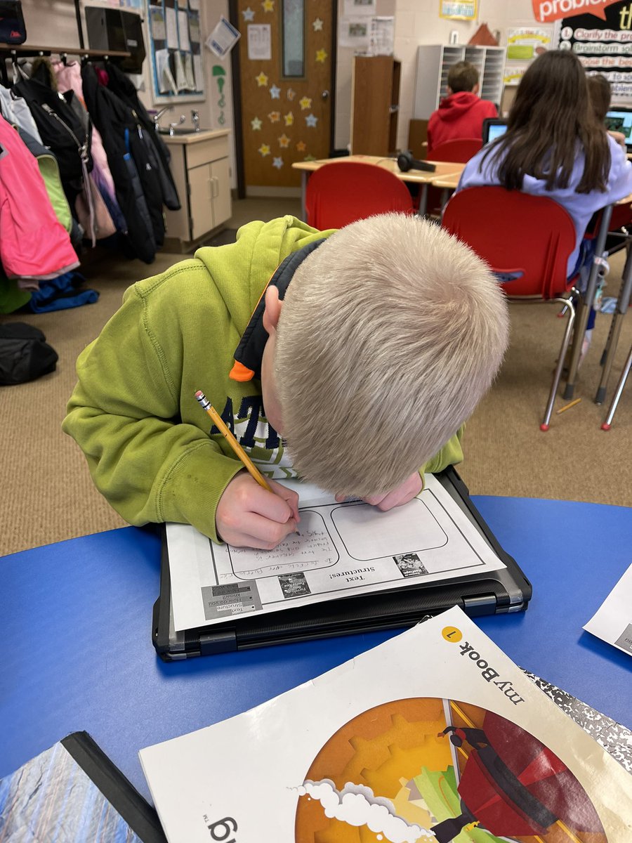 MSDSC_JWins's tweet image. Students in Ms. Snow’s 5th grade classroom at @HPRoadrunners were rocking it in small group today! You can see them writing their thinking as they analyzed the author’s use of text structure! #APride