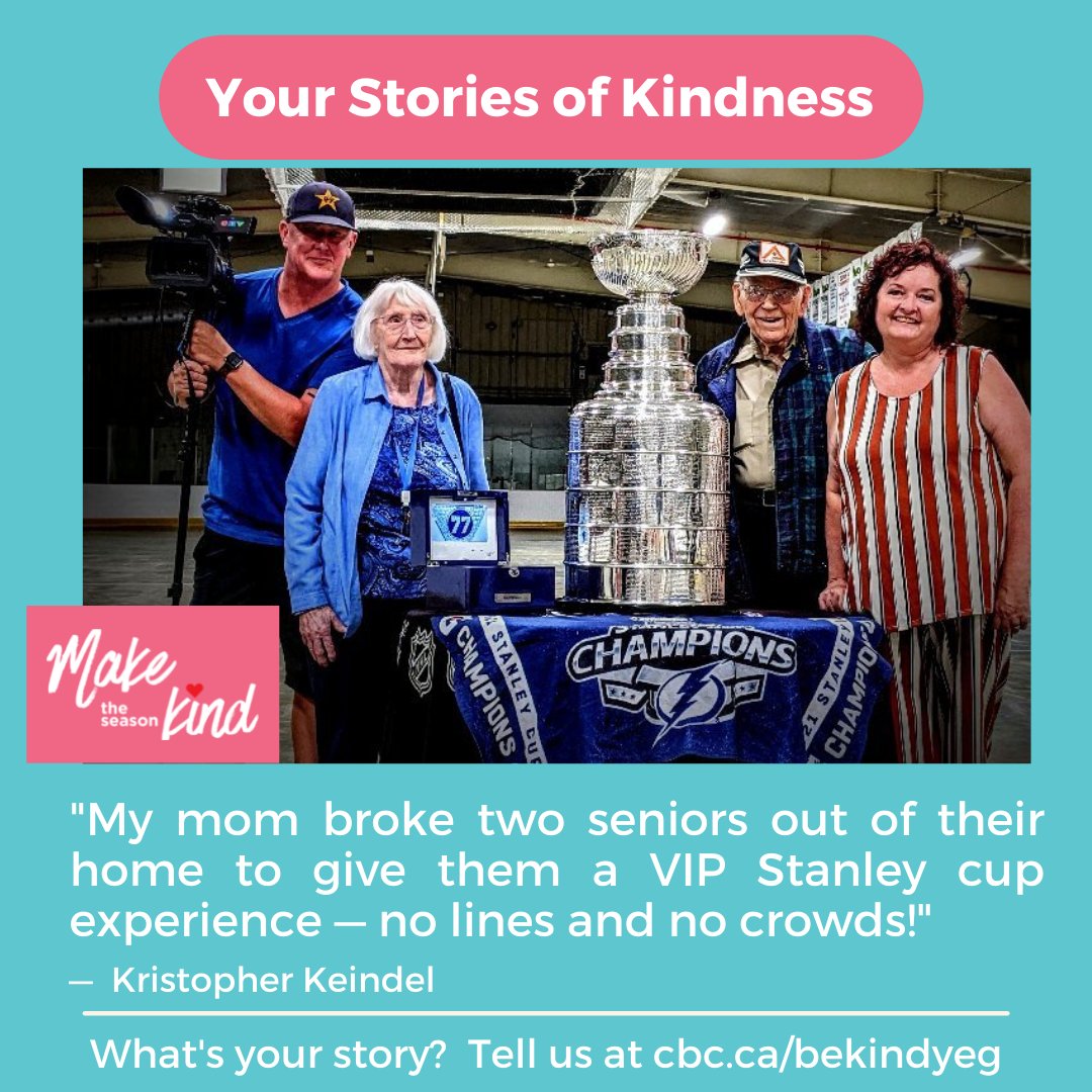MyCBCYEG's tweet photo. Do YOU have a kindness story that warms your heart like this? TODAY is the last day of our kindness contest where you can win one of our daily prizes OR one of our TWO grand prizes from the @WestinEdmonton (DRAW is tonight!)
Enter now at https://t.co/ogIkSDXm24
#MakeYEGKind #YEG https://t.co/qKNAdtfxg2
