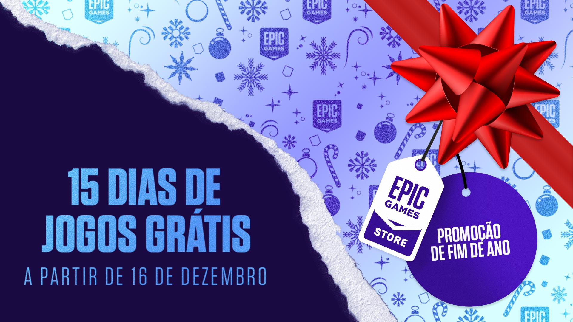 Epic Games Brasil on Instagram: ❄🎁 EM BREVE 🎁❄ A Promoção de Fim de Ano  da Epic volta no dia 17 de dezembro. Desembrulhe ótimas ofertas e se  prepare para 15 dias de JOGOS GRÁTIS!