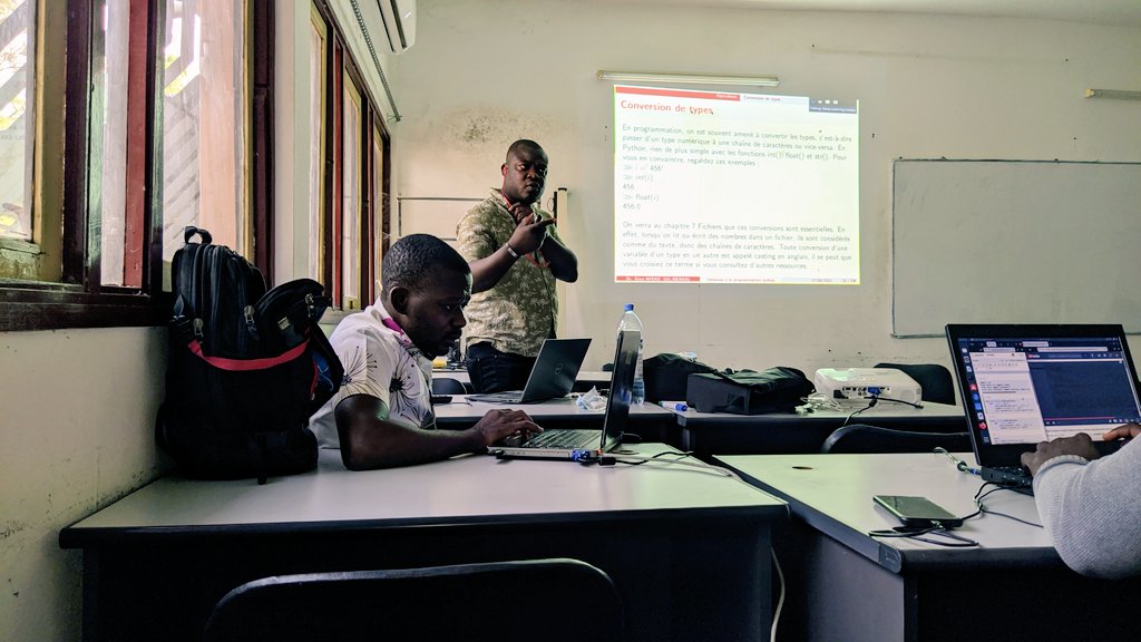 IndabaxTogo's tweet photo. Some pictures of the first day of the initiation to Python trainings called #pythonDay with Dr Apeke sena. Make way for tomorrow with an introduction to numerical computation and machine learning.
#indabaxTogo #AI #ML #TgTwittos https://t.co/3cPVTXyl3S