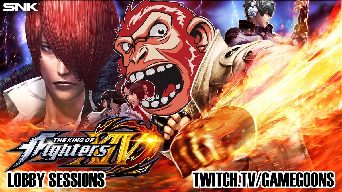 Tonight we are back with another #KOFXIV Goon lobby! On the eve of the second #KOFXVOBT there's much to anticipate and as usual we invite everyone to jump in and chat/sharpen up with some of the characters they've chosen to play!

We'll see you at 6pm PST
twitch.tv/gamegoons