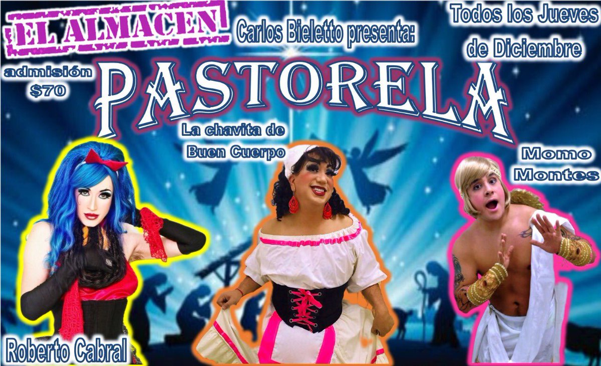 Hoy jueves 10:30 pm pastorela en <a href="/elalmacenbar_df/">El Almacen Bar</a>  con <a href="/ROBERTOCABRAL/">RobertoCabral</a>  <a href="/elcotomomoof/">El Coto con Momo</a>