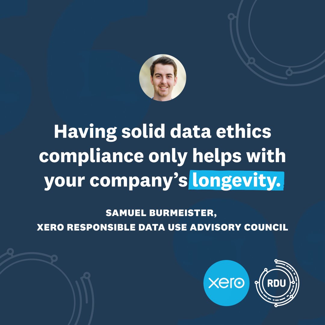 Xero's tweet image. #Xero’s Responsible Data Use Advisory Council gathered together for a collaborative session around unethical data use, as well as how small businesses can learn from data practices at larger corporations: bit.ly/33CfViA 

#ResponsibleDataUse #SmallBusiness #DataEthics