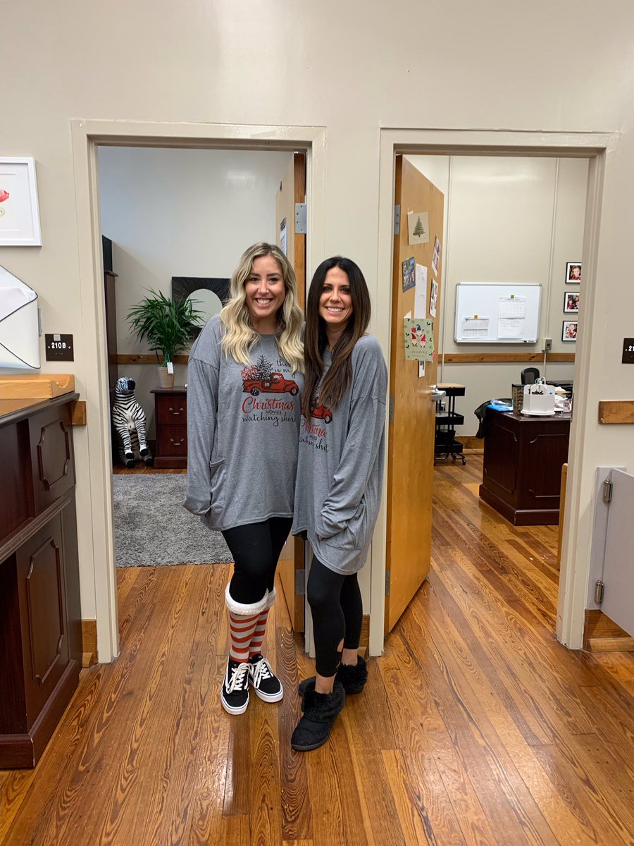 Ms. Best and Mrs. Palmer had fun with pajama day!!!