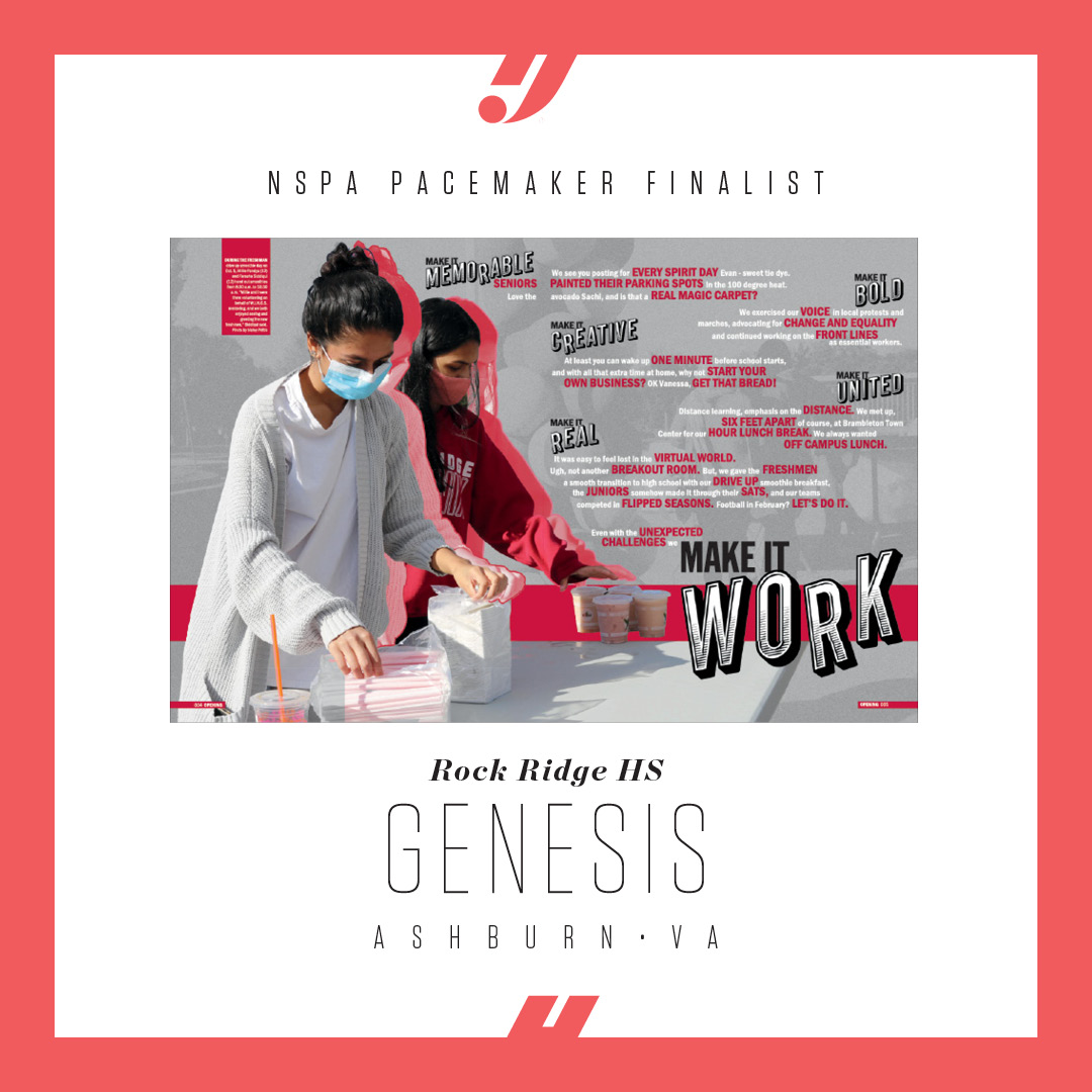 Congratulations on being named Pacemaker Finalists!! 
We applaud your commitment to telling the story (while in a pandemic) and we're so happy for your success. 

<a href="/RockRidgeYBK/">Rock Ridge Yearbook</a> <a href="/RockRidgeHigh/">Rock Ridge High</a> <a href="/RockRidgeHSNews/">The Blaze RRHS</a>
 @HJYearbook