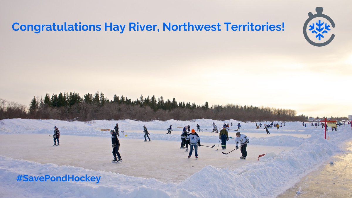 ClimateAndSport's tweet photo. Introducing the newest #SavePondHockey Event host, Hay River, Northwest Territories! We are so excited to be visiting northern Canada &amp; this amazing community in March 2022. We’ll see you very soon, along with getting in on the fun of @PolarPondHockey. 

https://t.co/pTOKEDIVkn https://t.co/rza81cwV0C